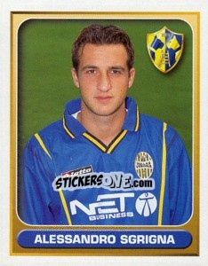 Cromo Alessandro Sgrigna - Calcio 2000-2001 - Merlin