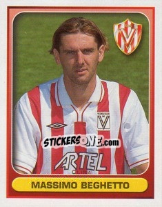 Sticker Massimo Beghetto - Calcio 2000-2001 n. 434 - Merlin