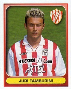 Sticker Juri Tamburini - Calcio 2000-2001 n. 446 - Merlin