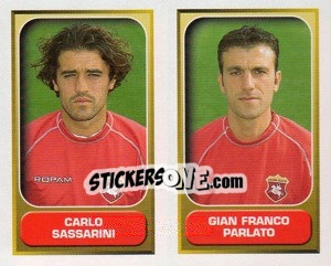 Sticker Sassarini / Parlato  - Calcio 2000-2001 - Merlin