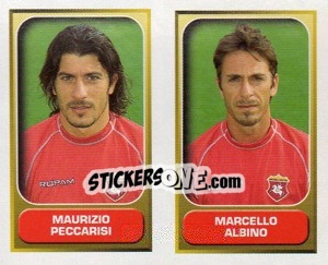 Sticker Peccarisi / Albino  - Calcio 2000-2001 n. 455 - Merlin