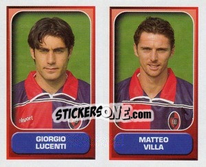 Sticker Lucenti / Villa  - Calcio 2000-2001 - Merlin