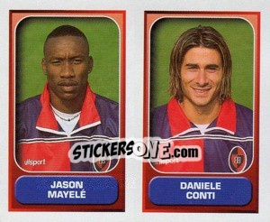 Sticker Mayele / Conti  - Calcio 2000-2001 n. 464 - Merlin