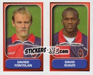 Sticker Fontolan / Suazo  - Calcio 2000-2001 n. 466 - Merlin