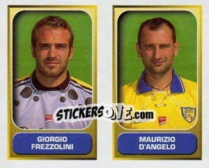 Figurina Frezzolini / D'Angelo  - Calcio 2000-2001 - Merlin