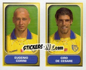 Figurina Corrini / De Cesare  - Calcio 2000-2001 - Merlin