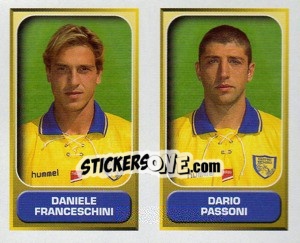 Sticker Franceschini / Passoni  - Calcio 2000-2001 n. 472 - Merlin