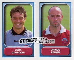 Sticker Capecchi / Zanon  - Calcio 2000-2001 n. 477 - Merlin