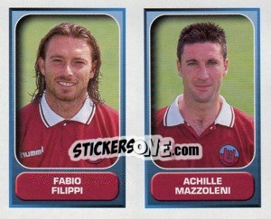 Figurina Filippi / Mazzoleni  - Calcio 2000-2001 - Merlin