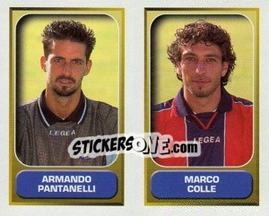 Sticker Pantanelli / Colle  - Calcio 2000-2001 - Merlin