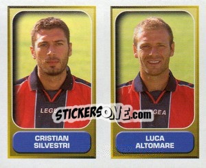 Sticker Silvestri / Altomare  - Calcio 2000-2001 n. 487 - Merlin