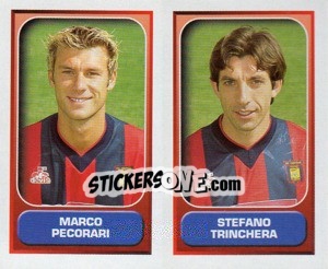 Sticker Pecorari / Trinchera  - Calcio 2000-2001 - Merlin