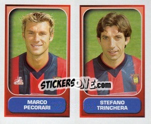 Sticker Pecorari / Trinchera  - Calcio 2000-2001 n. 494 - Merlin