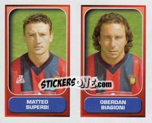 Sticker Superbi / Biagioni  - Calcio 2000-2001 - Merlin