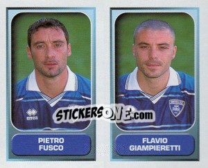 Sticker Fusco / Giampieretti  - Calcio 2000-2001 n. 502 - Merlin