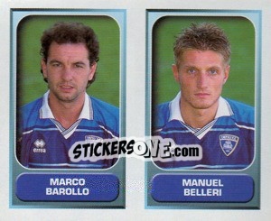 Figurina Barollo / Belleri  - Calcio 2000-2001 - Merlin