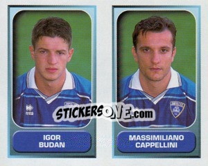 Sticker Budan / Cappellini  - Calcio 2000-2001 n. 505 - Merlin