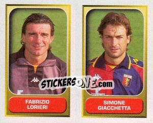 Sticker Lorieri / Giacchetta  - Calcio 2000-2001 n. 509 - Merlin