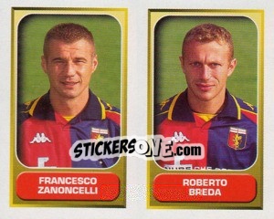 Sticker Zanoncelli / Breda  - Calcio 2000-2001 - Merlin