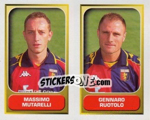 Figurina Mutarelli / Ruotolo  - Calcio 2000-2001 - Merlin