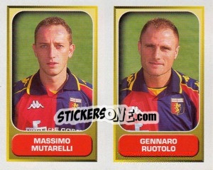 Sticker Mutarelli / Ruotolo  - Calcio 2000-2001 n. 512 - Merlin