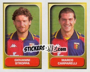 Sticker Stroppa / Carparelli  - Calcio 2000-2001 - Merlin