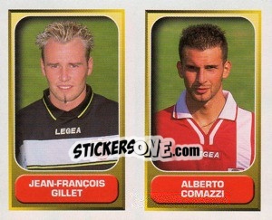 Sticker Gillet / Comazzi  - Calcio 2000-2001 n. 517 - Merlin