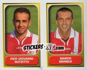 Sticker Rutzittu / Branca  - Calcio 2000-2001 - Merlin