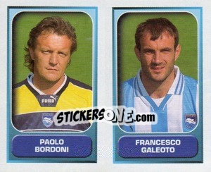 Sticker Bordoni / Galeoto  - Calcio 2000-2001 - Merlin