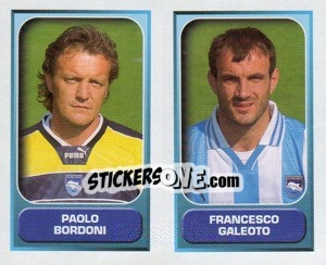 Sticker Bordoni / Galeoto  - Calcio 2000-2001 n. 525 - Merlin