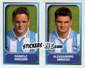 Sticker Gregori / Sbrizzo  - Calcio 2000-2001 n. 526 - Merlin