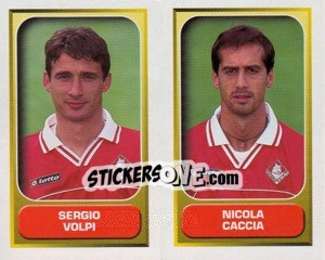 Sticker Volpi / Caccia  - Calcio 2000-2001 n. 537 - Merlin