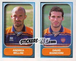 Sticker Bellini / Bianchini  - Calcio 2000-2001 n. 542 - Merlin