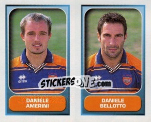 Sticker Amerini / Bellotto  - Calcio 2000-2001 n. 544 - Merlin