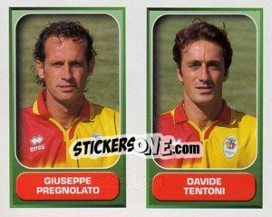 Sticker Pregnolato / Tentoni  - Calcio 2000-2001 n. 553 - Merlin
