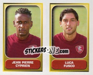Sticker Cyprien / Fusco  - Calcio 2000-2001 - Merlin
