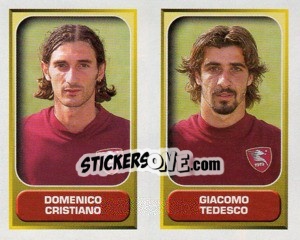 Sticker Cristiano / Tedesco  - Calcio 2000-2001 - Merlin
