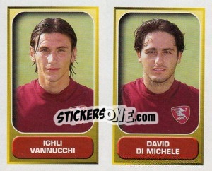 Sticker Vannucchi / Di Michele  - Calcio 2000-2001 - Merlin