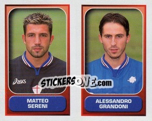 Sticker Sereni / Grandoni  - Calcio 2000-2001 - Merlin