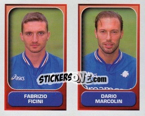 Sticker Ficini / Marcolin  - Calcio 2000-2001 n. 568 - Merlin