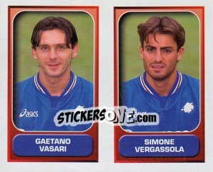 Sticker Vasari / Vergassola  - Calcio 2000-2001 n. 569 - Merlin