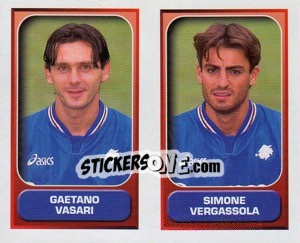 Figurina Vasari / Vergassola  - Calcio 2000-2001 - Merlin