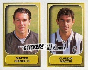 Sticker Gianello / Macchi  - Calcio 2000-2001 n. 573 - Merlin