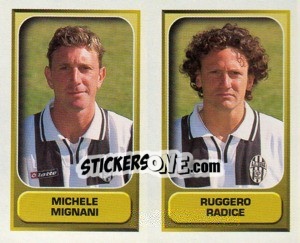 Sticker Mignani / Radice  - Calcio 2000-2001 n. 574 - Merlin