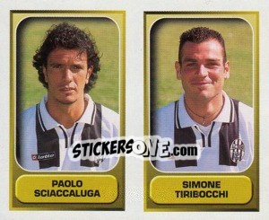 Sticker Sciaccaluga / Tiribocchi  - Calcio 2000-2001 - Merlin