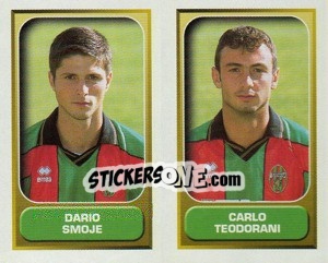 Sticker Smoje / Teodorani  - Calcio 2000-2001 - Merlin