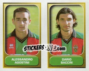 Sticker Agostini / Baccin  - Calcio 2000-2001 - Merlin