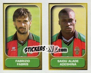Cromo Fabris / Adeshina  - Calcio 2000-2001 - Merlin