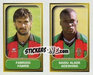 Sticker Fabris / Adeshina  - Calcio 2000-2001 n. 585 - Merlin