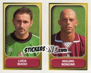 Figurina Bucci / Bonomi  - Calcio 2000-2001 - Merlin